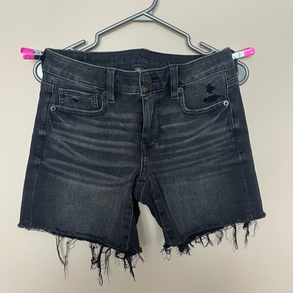 American Eagle Outfitters Women's Dark Gray Jean Shorts